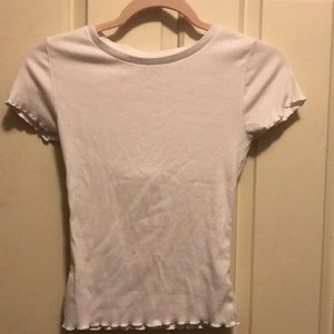 lettuce edge ribbed baby tee